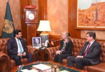German Envoy Ina Lepel Meets Sindh Governor Kamran Tessori to Strengthen Bilateral Ties