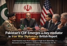 Pakistan’s CDF emerges as key mediator in Iran war diplomacy: British Report
