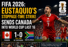 Eustaquio’s Last-Minute Strike Sends Canada Into World Cup Last 16 for Historic First Time