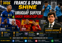 France &Spain shine as Uruguay suffer shock World Cup exit