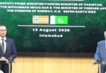Norwegian FM to visit Pakistan after decade